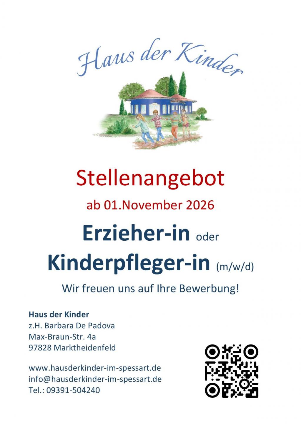 Stellenanzeige August 2026
